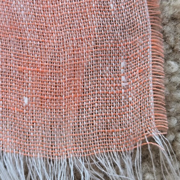 NWOT Eileen Fisher Linen Scarf Pink - Picture 5 of 8